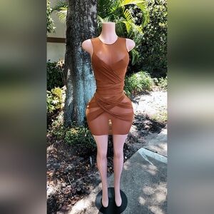 Rasheen See through Wrap Dress